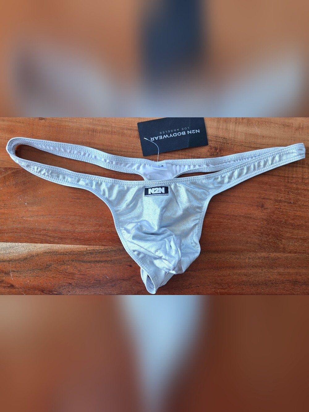 N2N Bodywear Men’s Silver Low-Rise Brief